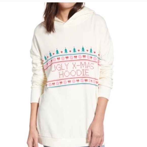 Wildfox Ugly Christmas Hoodie - EUC - Picture 2 of 9